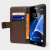 Olixar Genuine Leather Samsung Galaxy S7 Edge Wallet Case - Brown 8