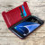 Olixar Leather-Style Samsung Galaxy S7 Edge Wallet Stand Case - Red 2