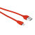 Urban Revolt Flat Non-tangle MFi Lightning Cable 20cm - Red 3