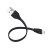 Urban Revolt Flat Non-tangle MFi Lightning Cable 20cm - Black 2
