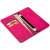 Jison Case Genuine Leather Universal Smartphone Wallet Case - Pink 2