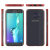 Ghostek Cloak Galaxy S6 Edge Plus Puhelimelle – Läpinäkyvä/Punainen 2