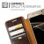 VRS Design Dandy Leather-Style Samsung Galaxy S7 Wallet Case - Brown 3