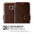 VRS Design Dandy Leather-Style Galaxy S7 Edge Wallet Case - Brown 3