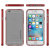Ghostek Cloak iPhone 6S / 6 Tough Deksel - Klar / Rød 5