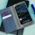 Moncabas Liza Genuine Leather Samsung Galaxy S7 Wallet Case - Navy 2