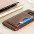Olixar Leader-Style Samsung Galaxy S7 Wallet Card Slot Hülle Braun 6