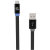 Scosche FlatOut LED Micro USB Tangle- Free 6 Foot Cable - Black 3