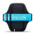 Shocksock Premium Samsung Galaxy Note 5 Armband - Black / Blue 2