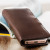 Olixar Genuine Leather iPhone SE Wallet Case - Brown 5
