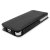 Slimline Carbon Fibre Style iPhone SE Flip Tasche in Schwarz 8