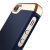 Caseology Savoy Series iPhone SE Slider Case - Navy Blue / Rose Gold 3