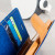 Mercury Canvas Diary Huawei P9 Wallet Case - Blue / Camel 8