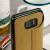 Vaja Agenda Samsung Galaxy S7 Edge Premium Leather Case - Tan Brown 2