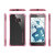 Coque HTC 10 Ghostek Covert - Transparent / Rouge 2