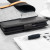 Olixar Lenovo Moto G4 Plus Ledertasche Bookcase in Schwarz 5