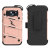 Zizo Bolt Samsung Galaxy S7 Kovakotelo & Vyöklipsi - Pinkki Kulta 2