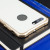 Luphie Gehärtetes Glas und Metal iPhone 7 Plus Bumper in Gold & Weiß 4