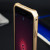 Luphie Gehärtetes Glas und Metal iPhone 7 Bumper in Gold & Weiß 5