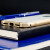 Luphie Gehärtetes Glas und Metal iPhone 7 Bumper in Gold & Weiß 7