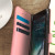 Hansmare Calf iPhone 7 Wallet Case Hülle in Wein Pink 3