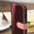Housse iPhone 7 Hansmare Portefeuille en cuir – Vin rosé 4