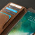 Vaja Wallet Agenda iPhone 7 Plus Premium Läderfodral - Mörkbrun 5