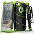 Zizo Bolt Series iPhone 8 / 7 Tough Case & Belt Clip - Black / Green 2
