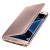 Official Samsung Galaxy S7 Edge Clear View Cover Skal - Rosé Guld 5