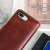 Genuine Leather iPhone 7 Plus Wallet Case - Brown 8