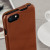 Caseual Genuine Leather iPhone 7 Flip Cover - Italian Tan 7