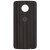 Official Motorola Moto Z Shell Wood Style Back Cover - Charcoal Ash 3