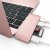 Satechi 5 Port USB-C Charging Hub W/ SD Slots For MacBook - Rose Gold 4