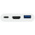 Macally USB-C 3 in 1 Multiport 4K HDMI Adapter - White 5