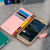 Hansmare Calf Samsung Galaxy A3 2017 Wallet Case - Pink 2