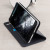 Official HTC U Ultra Genuine Leather Flip Case - Dark Blue 3
