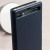 Housse Officielle HTC U Ultra avec rabat en cuir – Bleue foncée 6