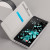 Official HTC U Ultra Genuine Leather Flip Case - Milky White 6