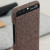 Coque Officielle Huawei P10 Mashup tissu et simili cuir – Marron 3