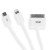 4-in-1 Charging Cable (Apple, Galaxy Tab, Micro USB) - 20cm 9