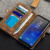 Luxury Samsung Galaxy S8 Plus Leather-Style 3-in-1 Wallet Case - Tan 2