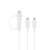 Official Samsung 3-in-1 Micro USB / USB-C Charging Cable - White 4