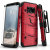 Zizo Bolt Series Samsung Galaxy S8 Kovakotelo & Vyöklipsi - Punainen 2