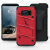 Zizo Bolt Series Samsung Galaxy S8 Kovakotelo & Vyöklipsi - Punainen 3