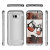 Ghostek Cloak 2 Samsung Galaxy S8 Aluminium Tough Case - Clear/Silver 3
