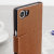 Olixar Leather-Style Blackberry KeyONE Wallet Stand Case - Brown 4