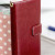 Olixar Leather-Style Xperia XZ Premium Plånboksfodral - Floral Röd 4