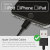 Câbles USB vers Lightning Certifié MFi - Noir - Pack de 3 3