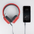 Bitmore Classic On-Ear Folding Headphones with Mic and Remote - Red 2