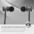 Groov-e Bullet Knospen Metall drahtlose Kopfhörer mit Mikrofon- Silber 3